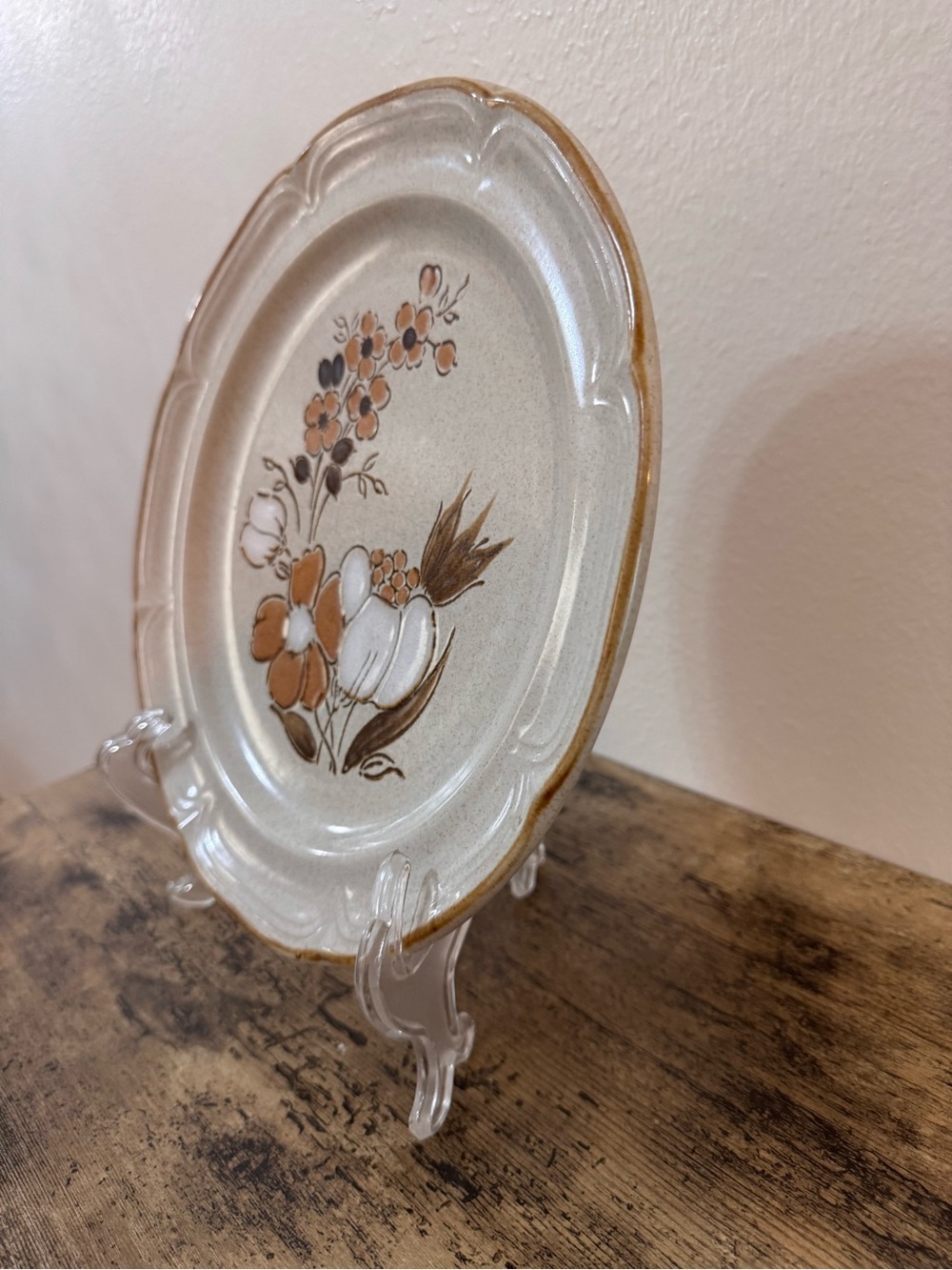 Vintage Baroque Autumn Fair Japan Stoneware Dinner Plate | Heartside - Picture 4 of 9